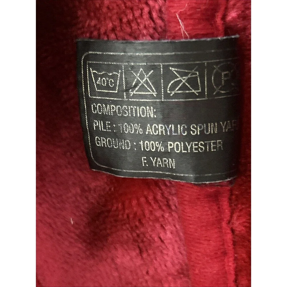 Vtg. Stellamor WONU Fleece Safari Blanket 78